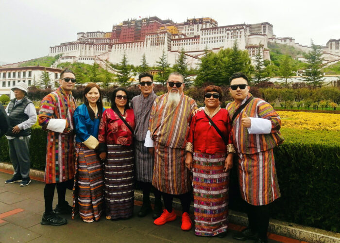 Bhutanese group at Potala Palace