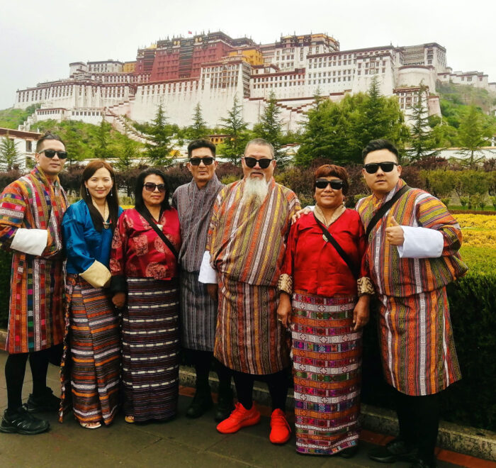 Bhutanese group at Potala Palace