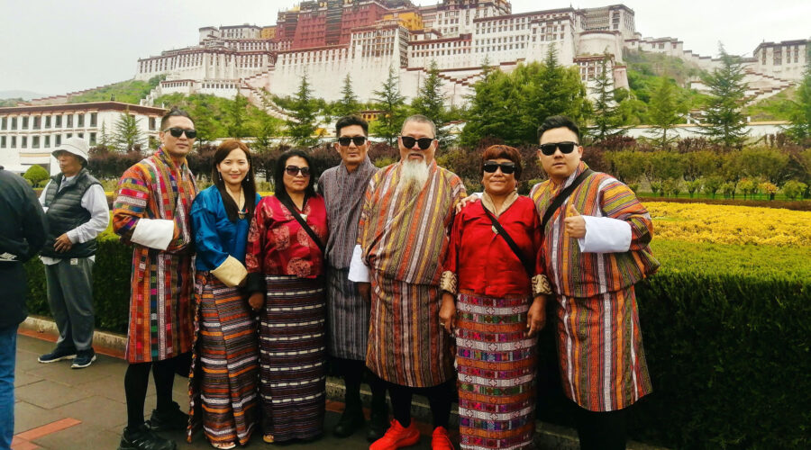 Bhutanese group at Potala Palace