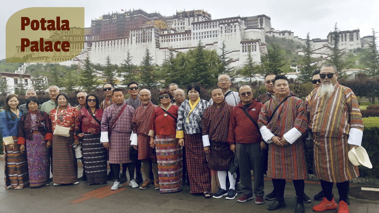 Bhutanese visiting Potala