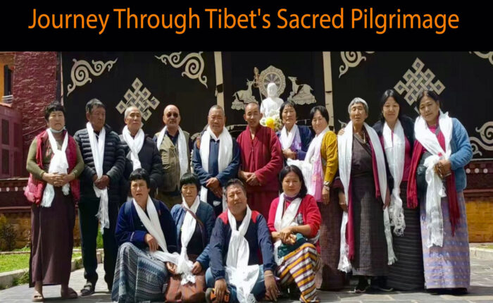 Phub's Bhutanese group in Tibet