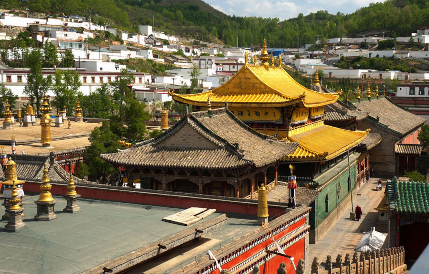 Overview Kumbum Monastery in Amdo